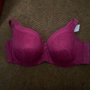 Cacique Lightly Lined Balconette Lace Covered Bra. NWT!!